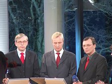 Ole von Beust just after winning the Hamburg elections